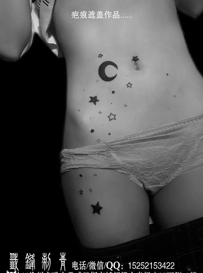 遮盖疤痕纹身图片