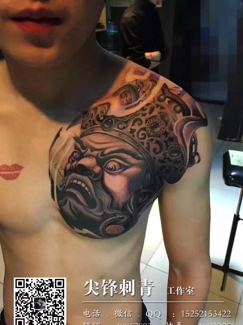 天王纹身图片