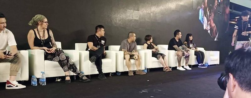 担任评委花絮纹身图片