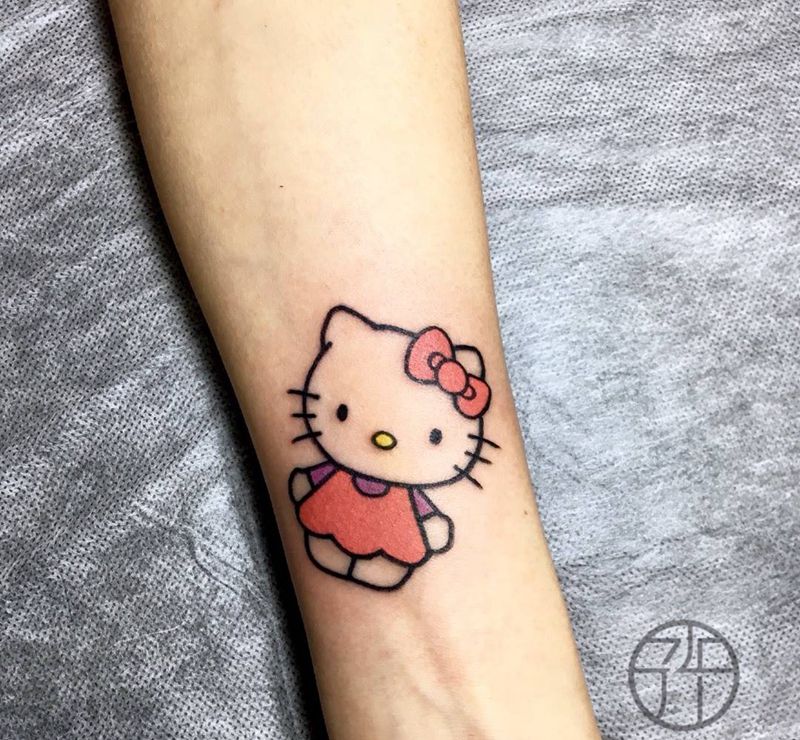 hellokitty纹身图片