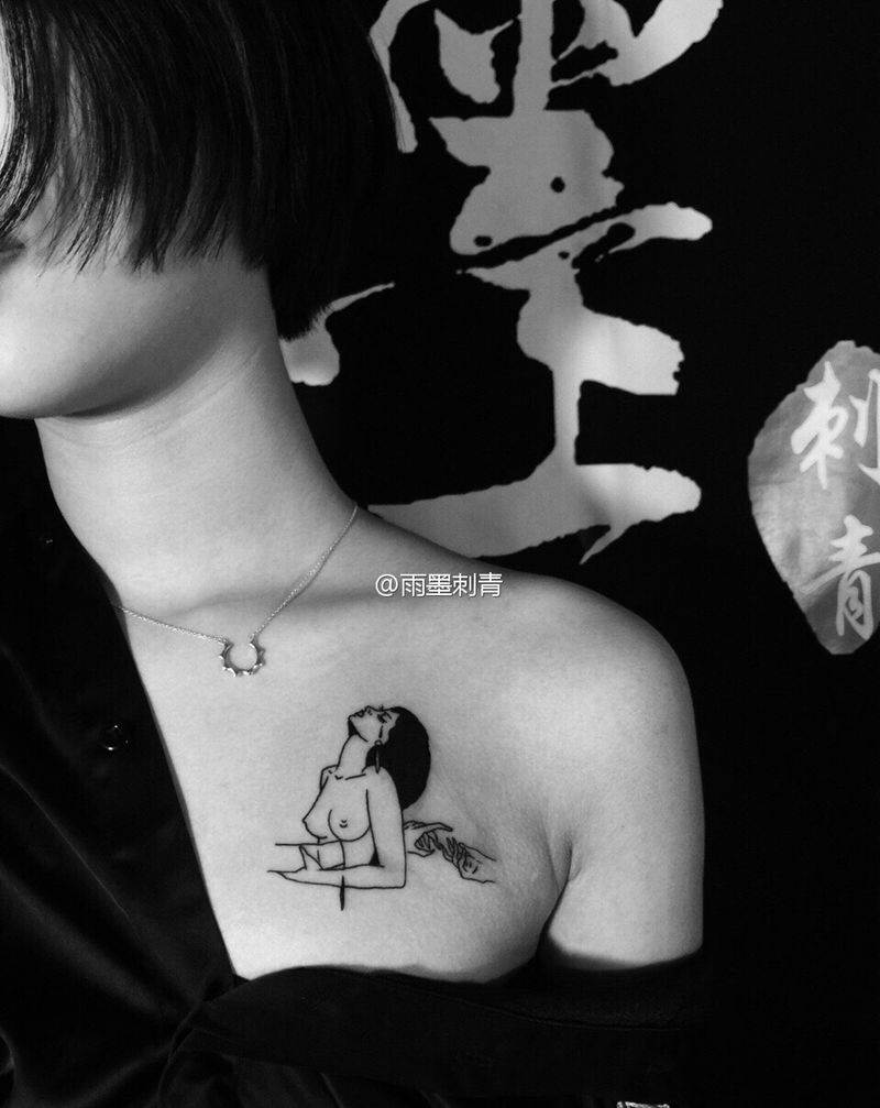 简约纹身图片