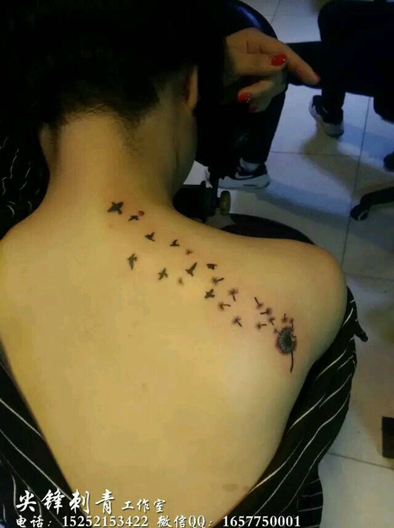 蒲公英纹身图片