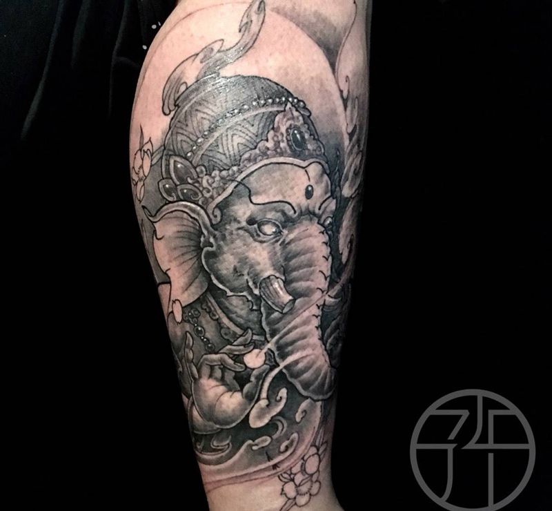 象神纹身图片
