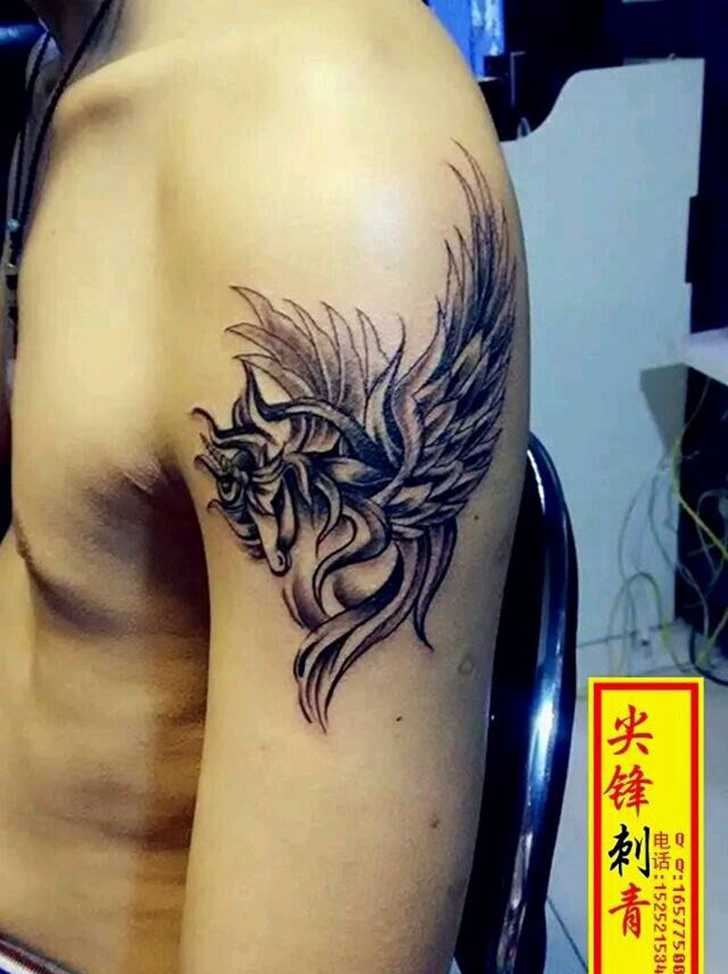 独角兽纹身图片