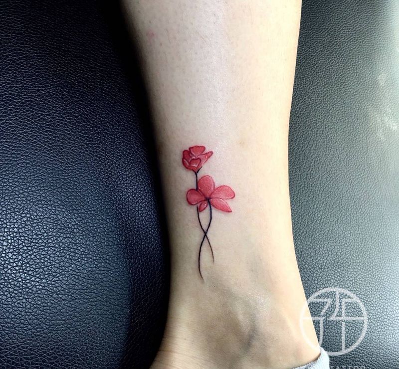 小花纹身图片