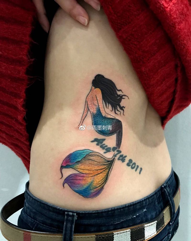美人鱼纹身图片