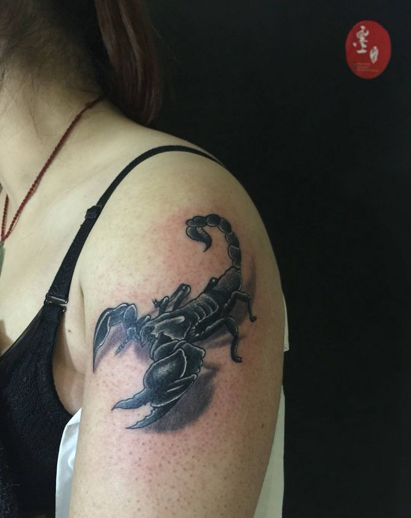 蝎子纹身图片