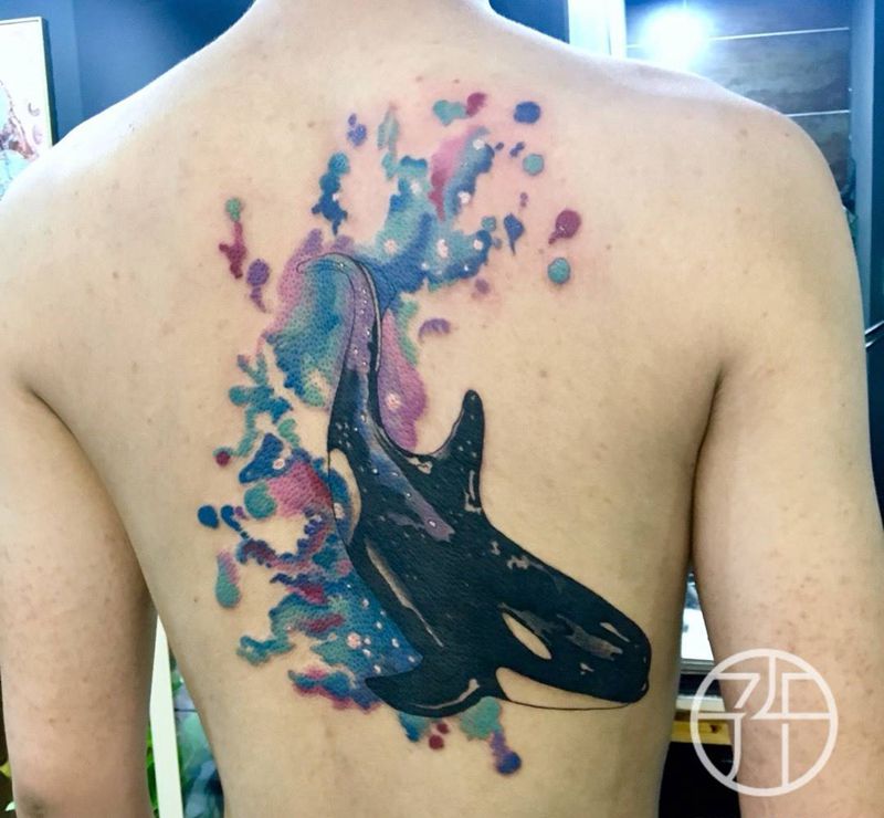 鲸鱼纹身图片