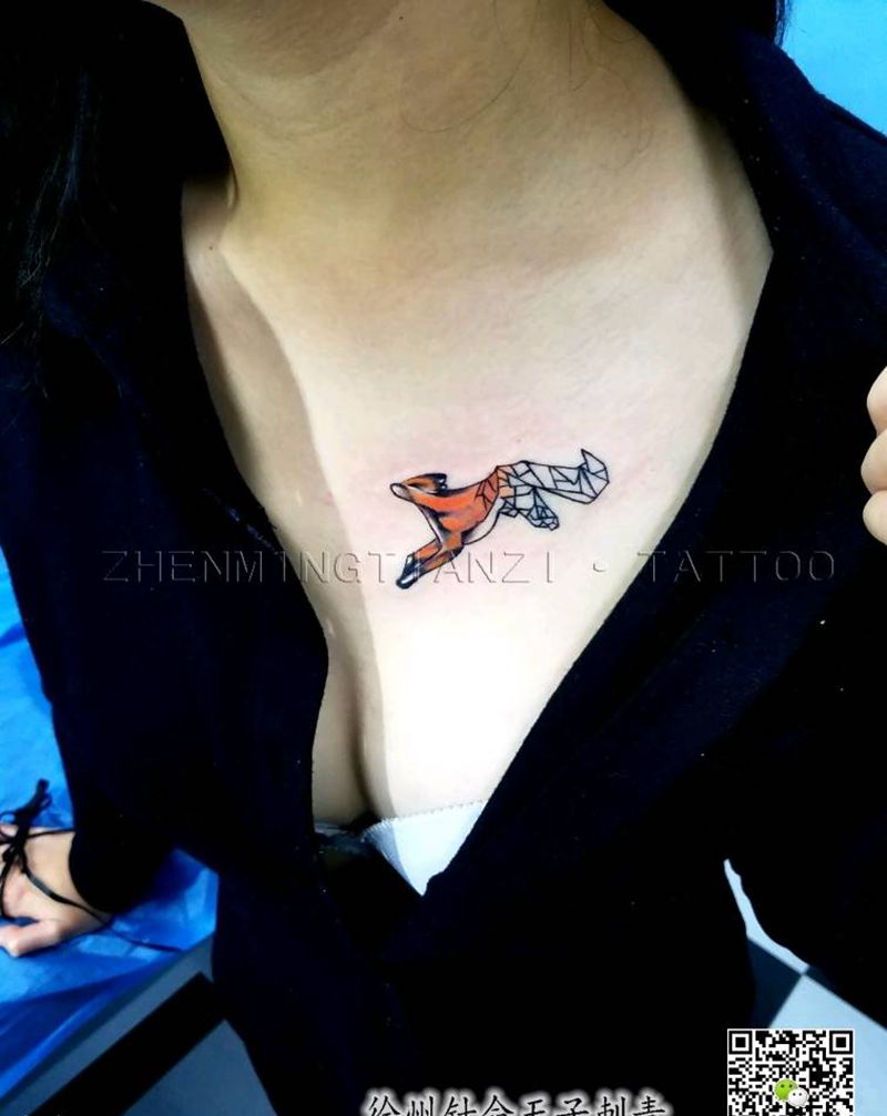 狐狸小清新纹身图片