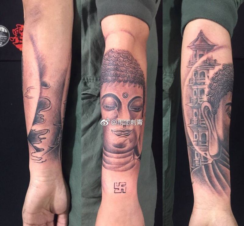 佛纹身图片