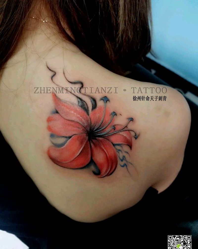 肩部修改纹身图片