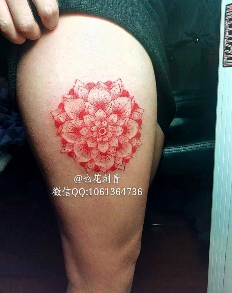 点刺纹身图片_成品手臂手部腿部传统清新几何字符纹身图案