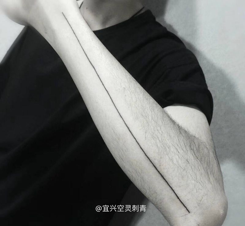 生命线纹身图片