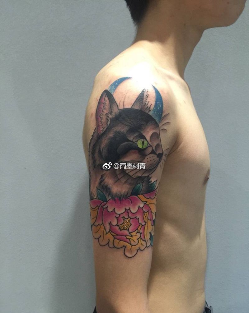 猫纹身图片