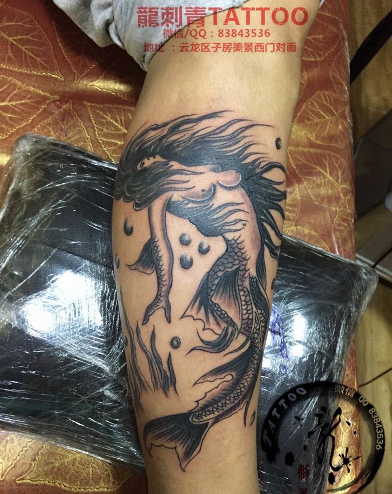 美人鱼纹身图片