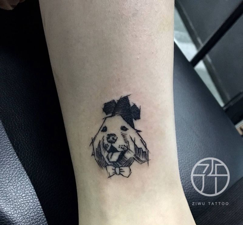 狗狗纹身图片