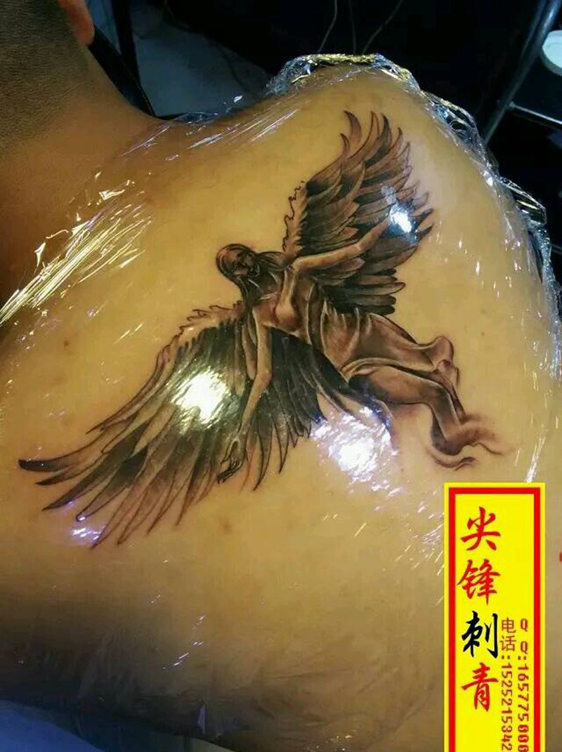 天使纹身图片