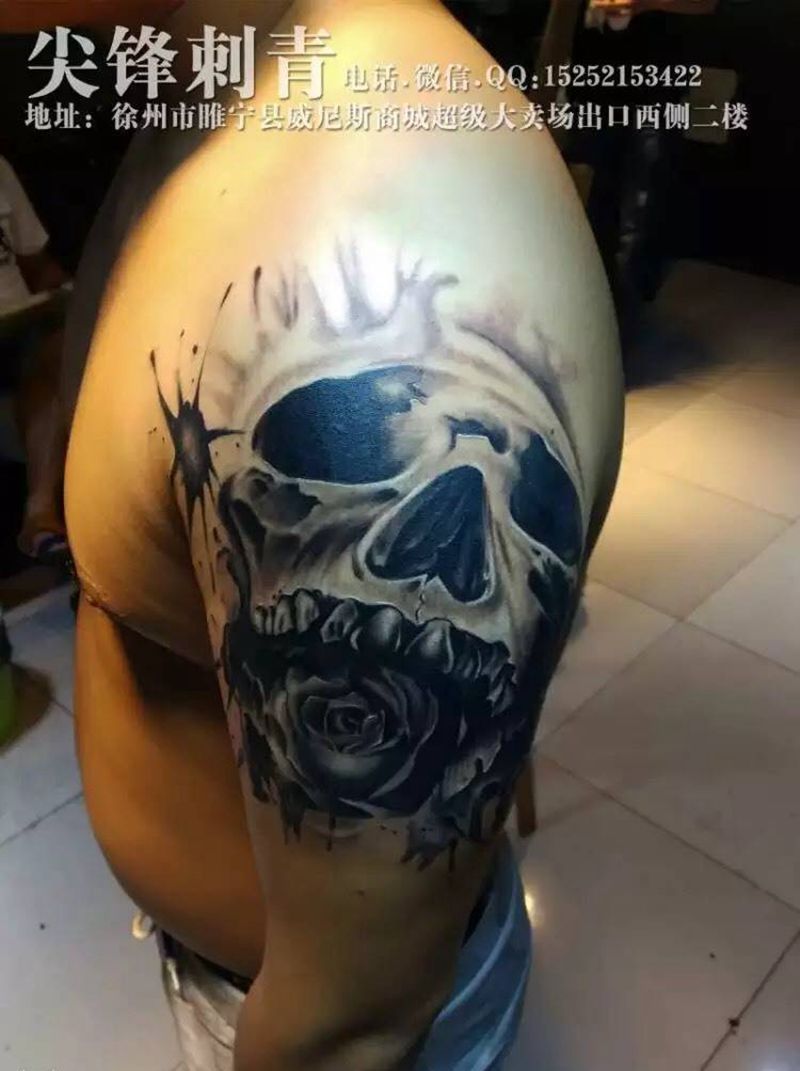 骷髅纹身图片