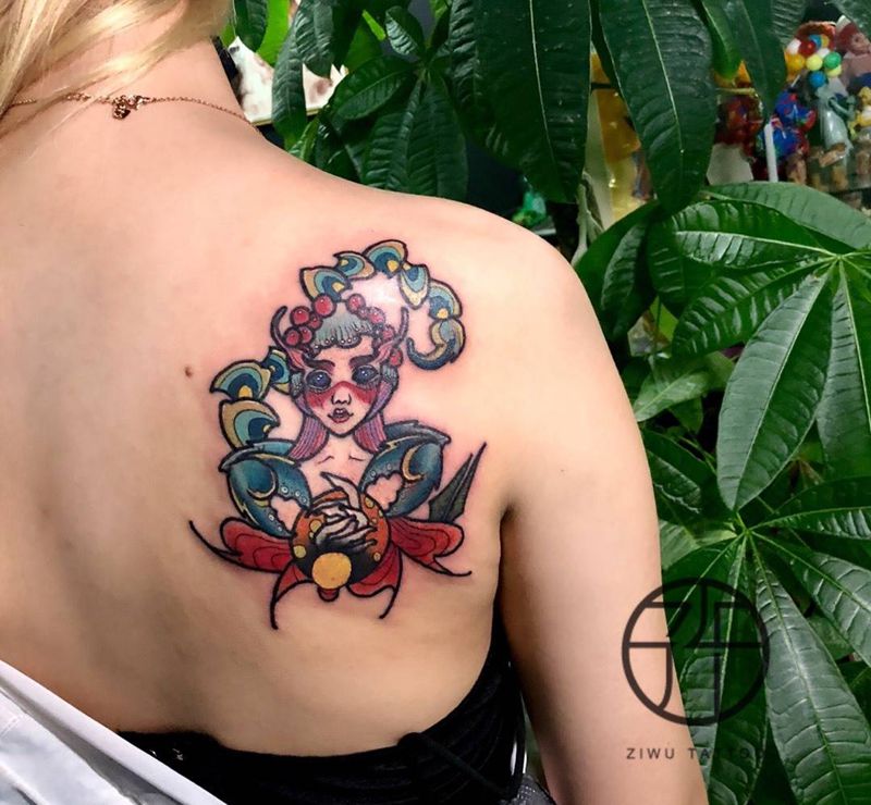 天蝎座纹身图片