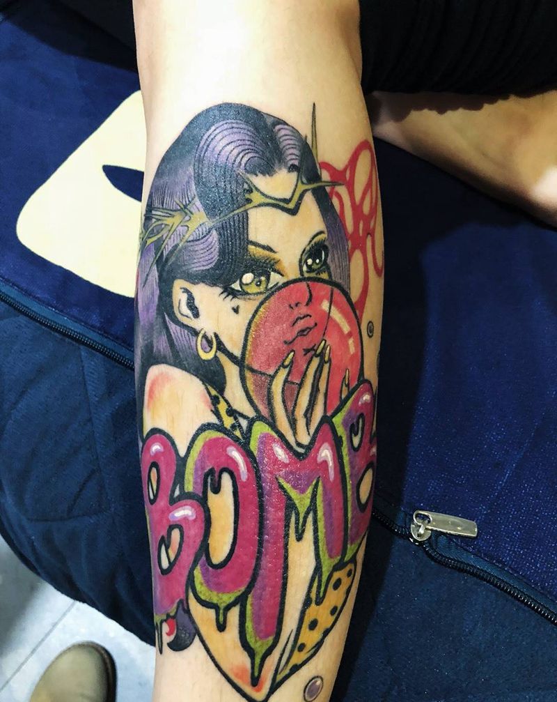 NEW SCHOOL卡通纹身图片