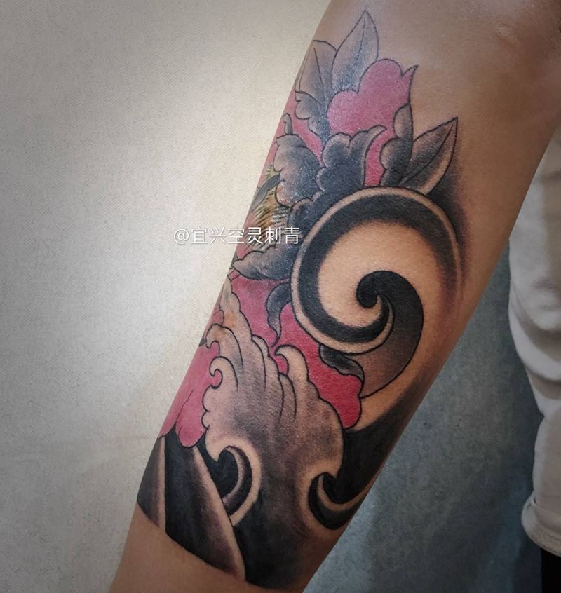 花纹身图片
