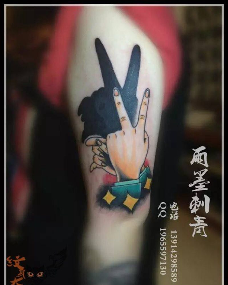 手纹身图片_雨墨刺青宜兴无锡.常州手臂欧美传统清新写实静物纹身图案