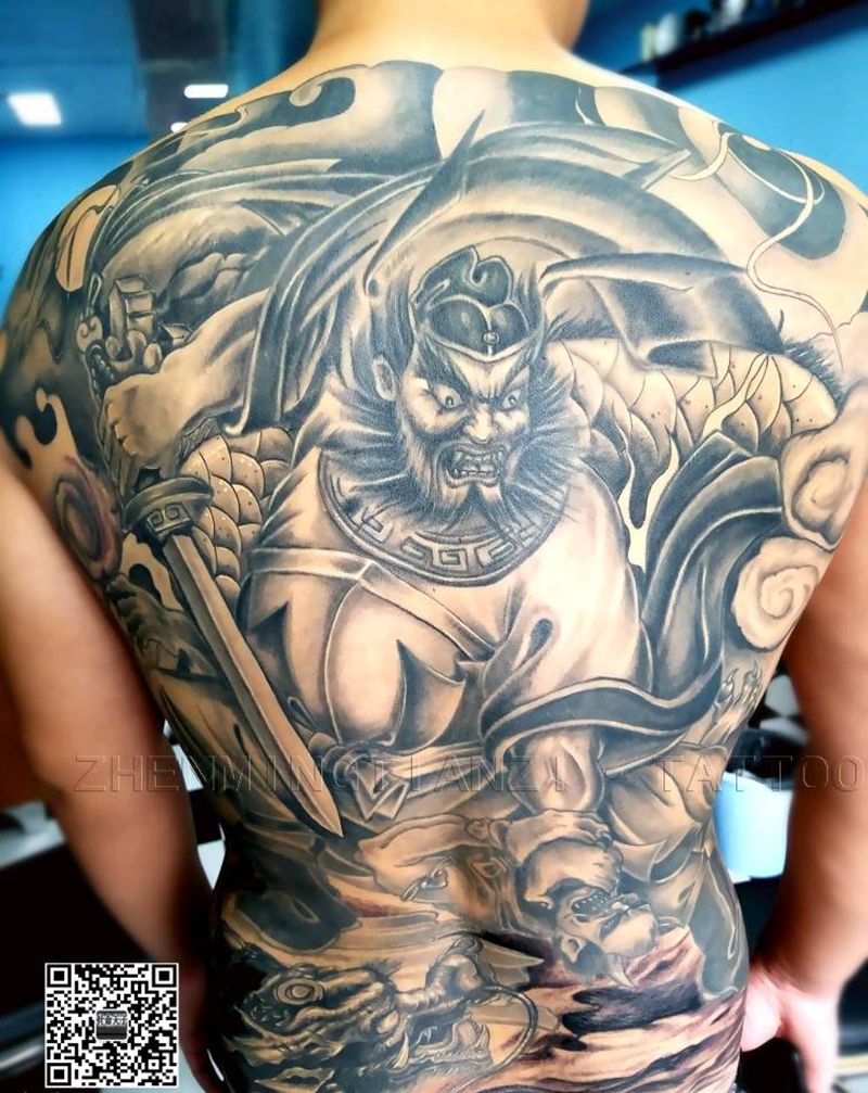 钟馗修改纹身图片