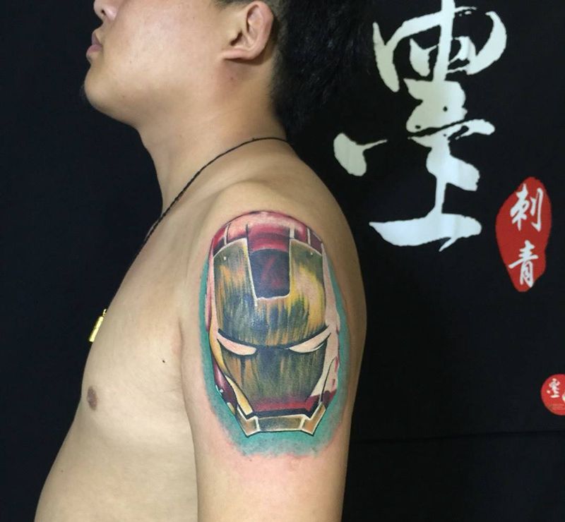 钢铁侠..纹身图片_成品人物雨墨刺青无锡.宜兴纹身图案