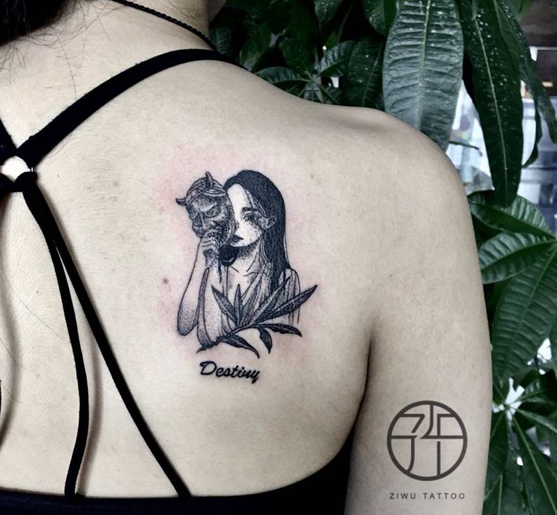 小女孩纹身图片