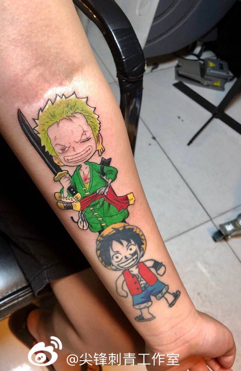 海贼王纹身图片