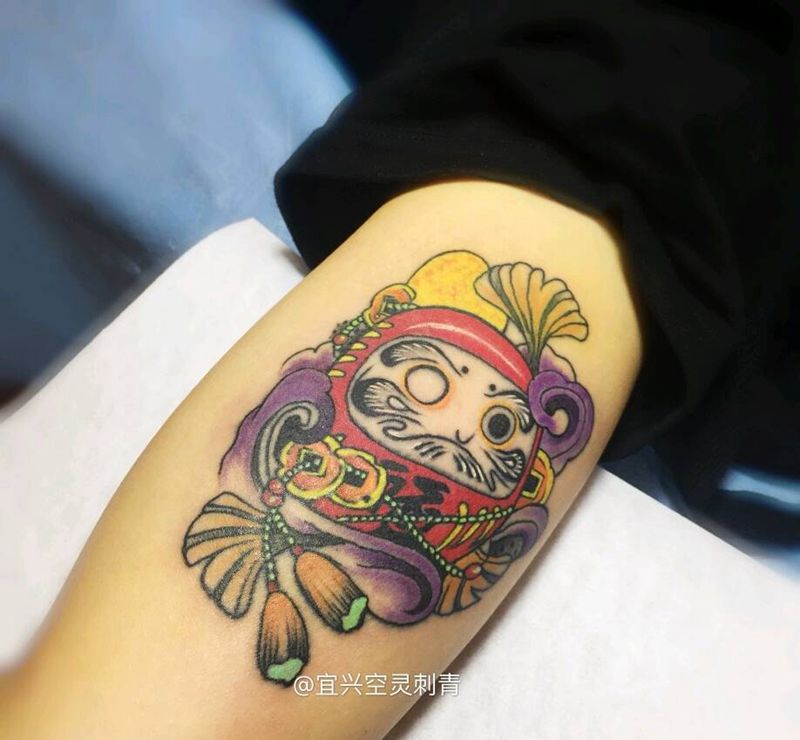 达摩祖师纹身图片