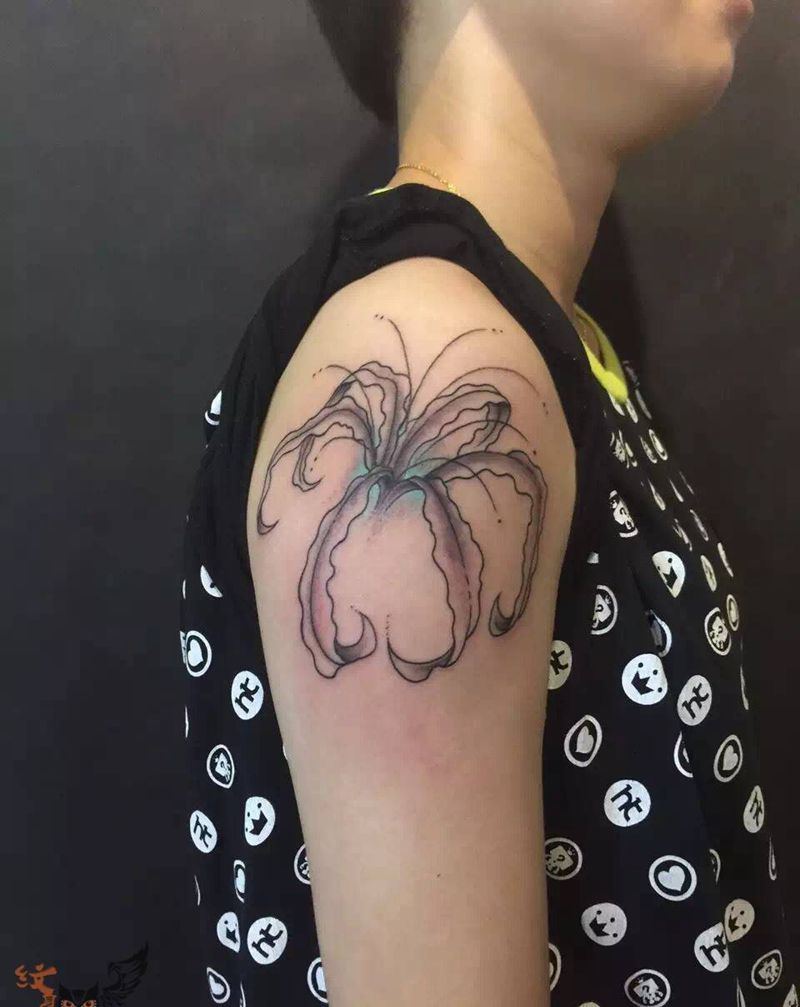 花纹身图片_手臂植物原创传统清新纹身图案