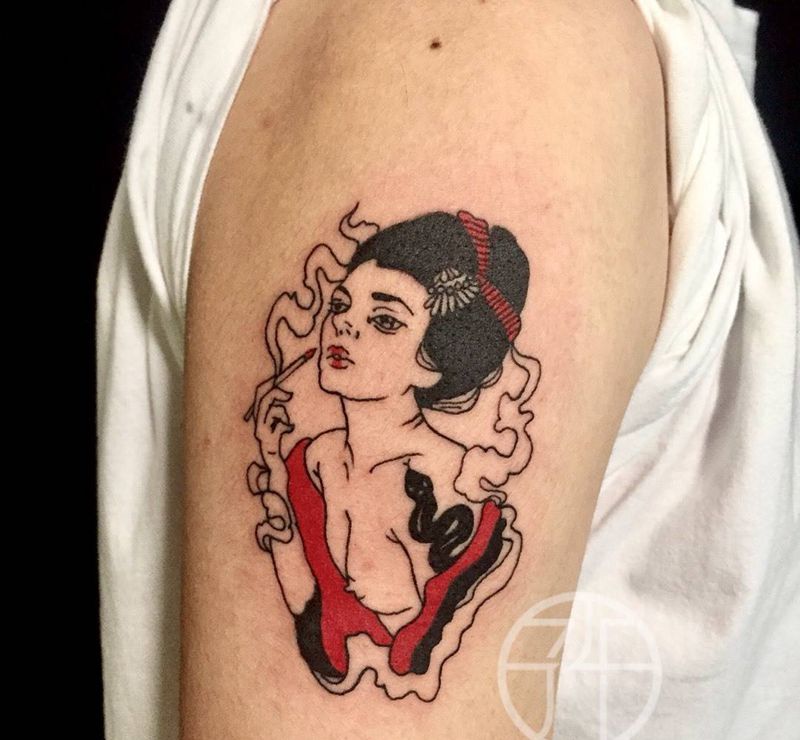 性感美女纹身图片