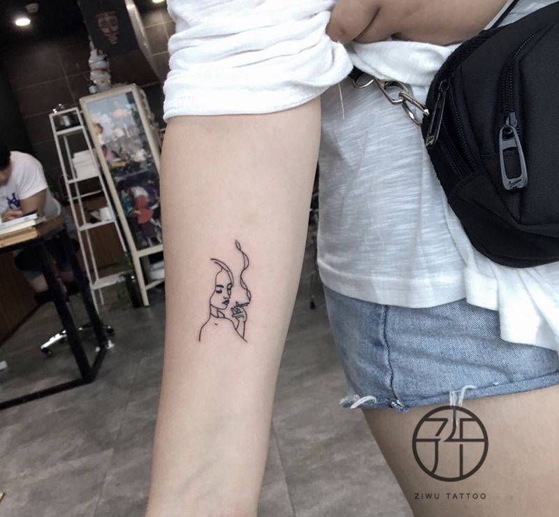 简笔画纹身图片