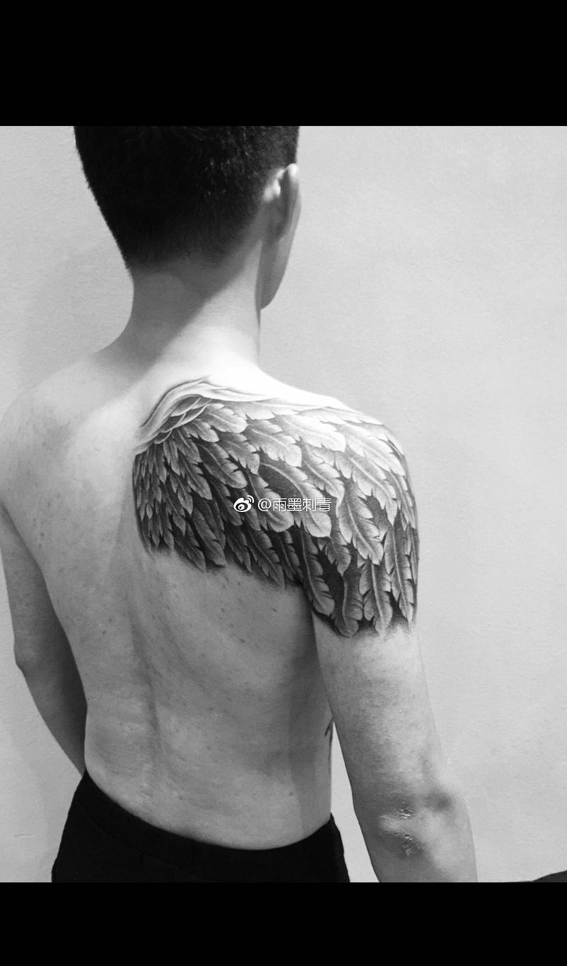 翅膀原创纹身图片