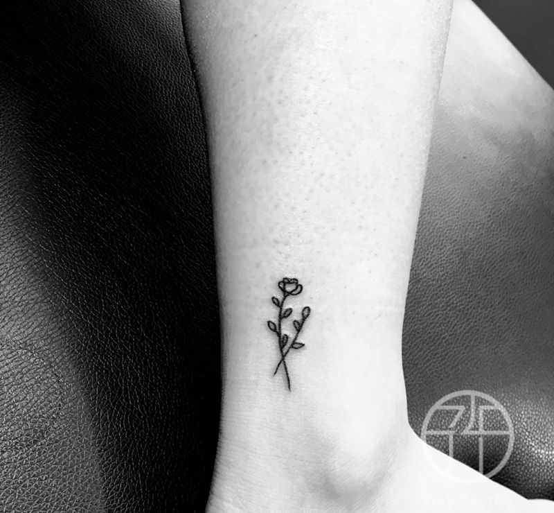 小花纹身图片