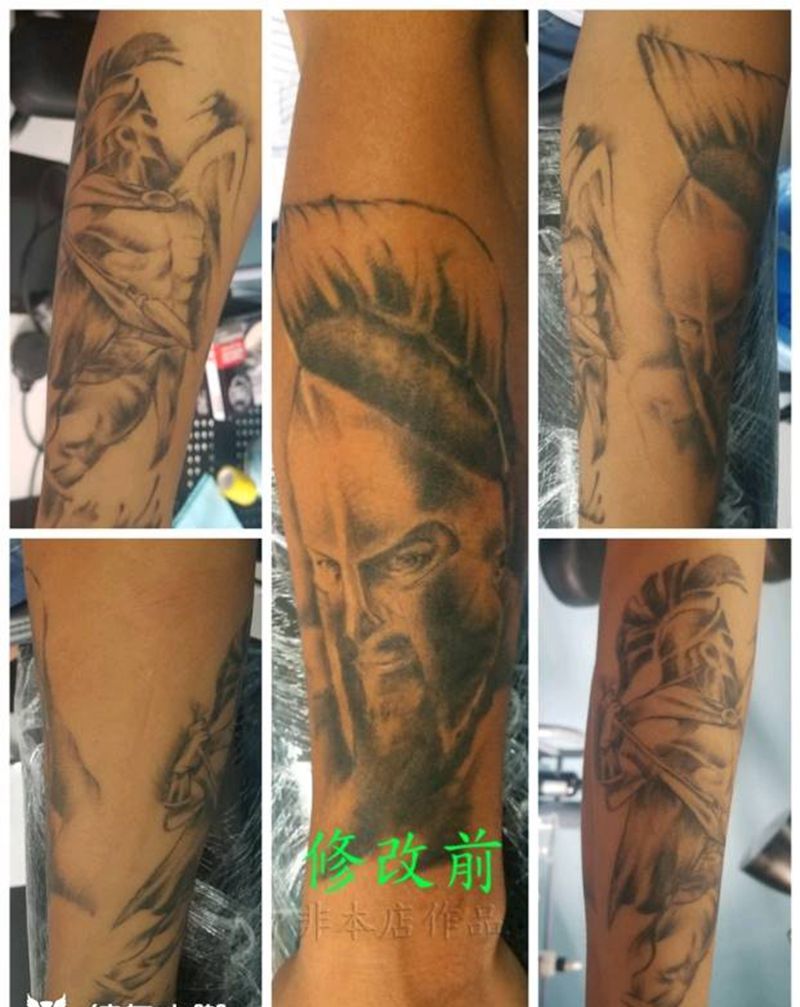 斯巴达小臂修改添加纹身图片