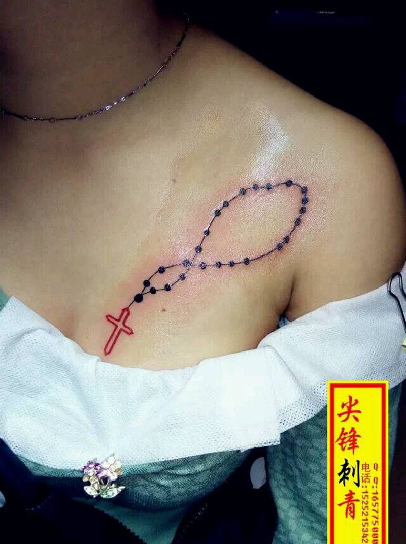十字架纹身图片