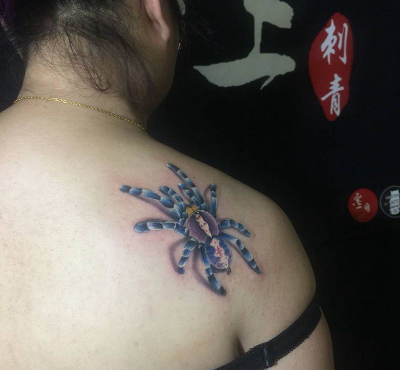 蜘蛛纹身图片_成品纹身图案