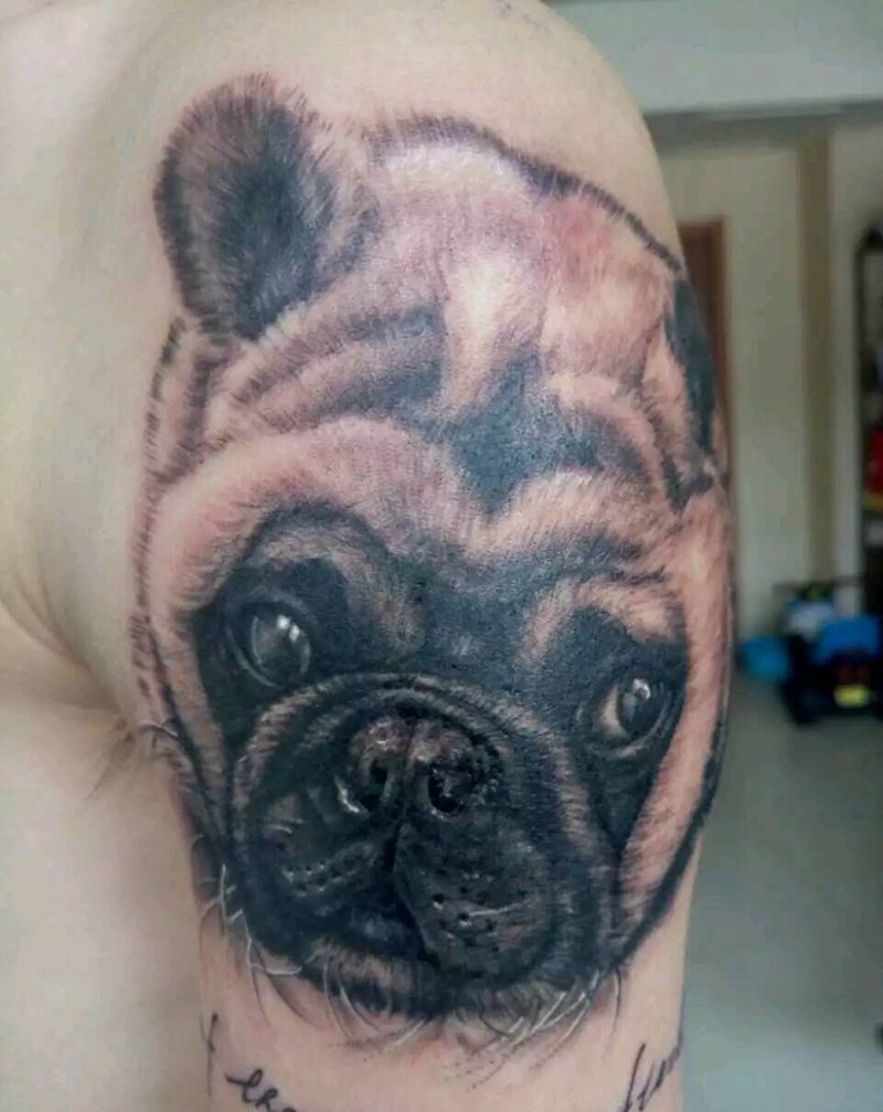 客人的爱宠纹身图片