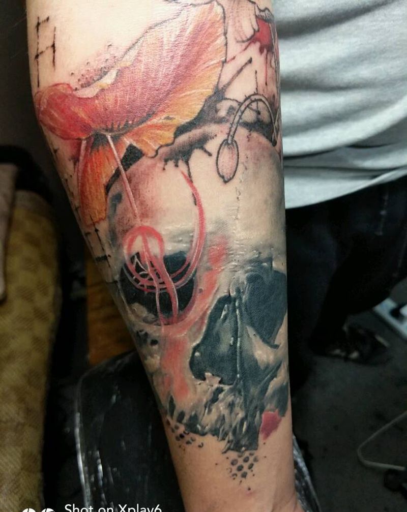 恶果纹身图片_手臂欧美写实原创成品纹身图案