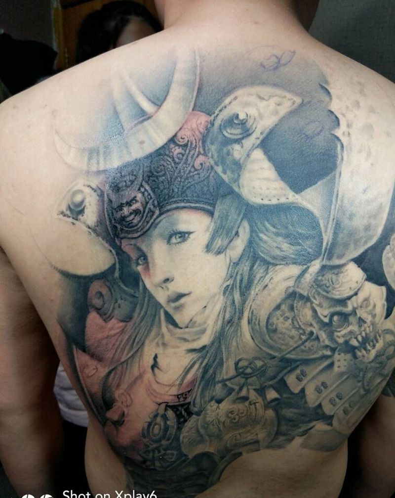 女勇士纹身图片