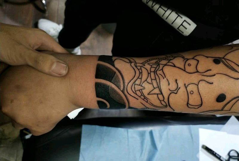 日式般若纹身图片