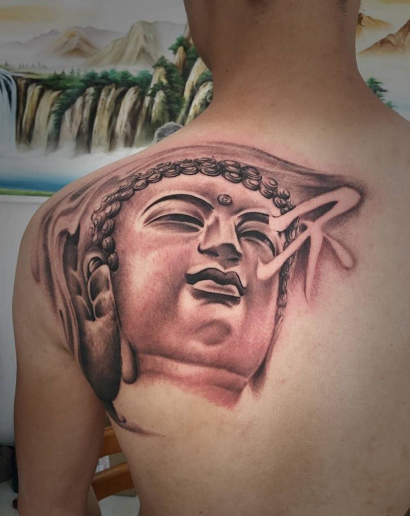 如来佛祖纹身图片