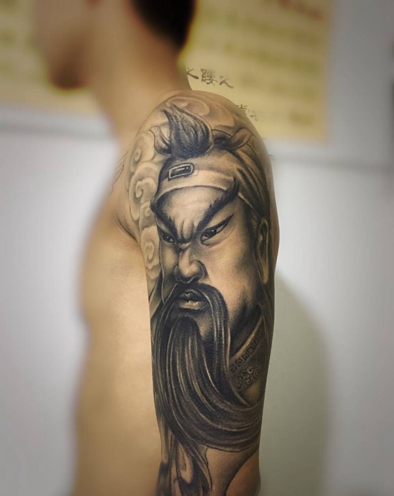 关公纹身图片