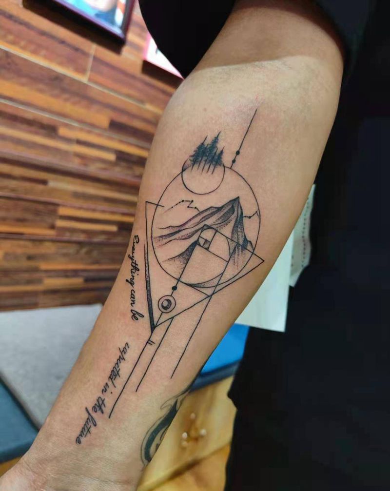 几何纹身图片_手臂纹身图案