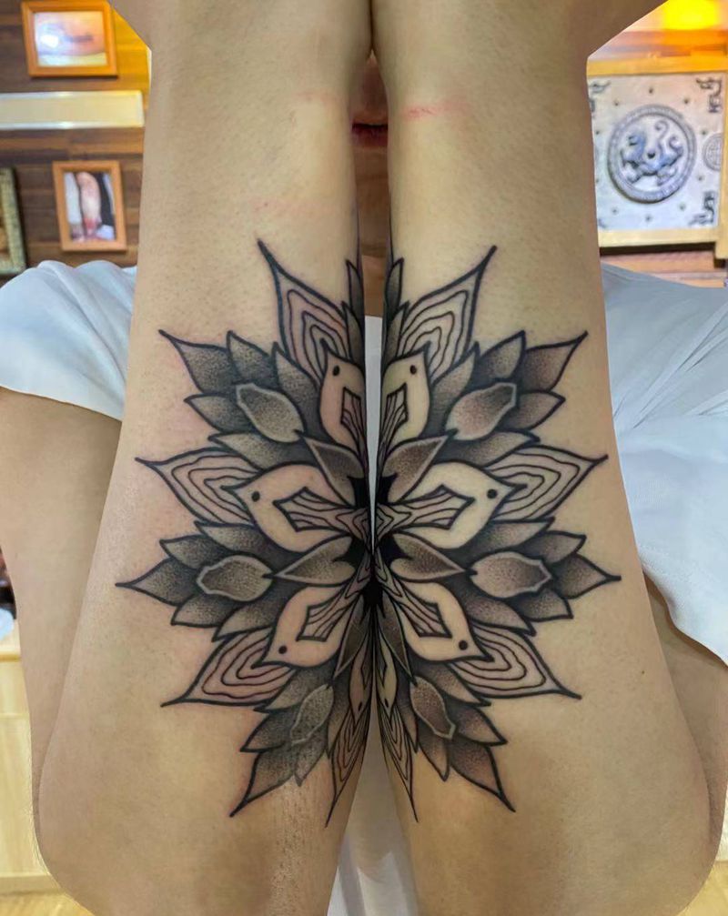 繁花纹身图片_手臂纹身图案