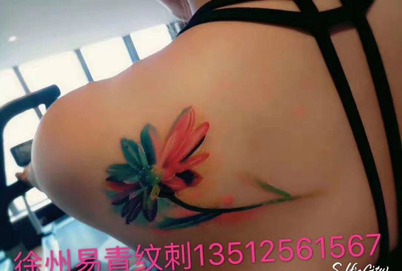 七色花纹身图片