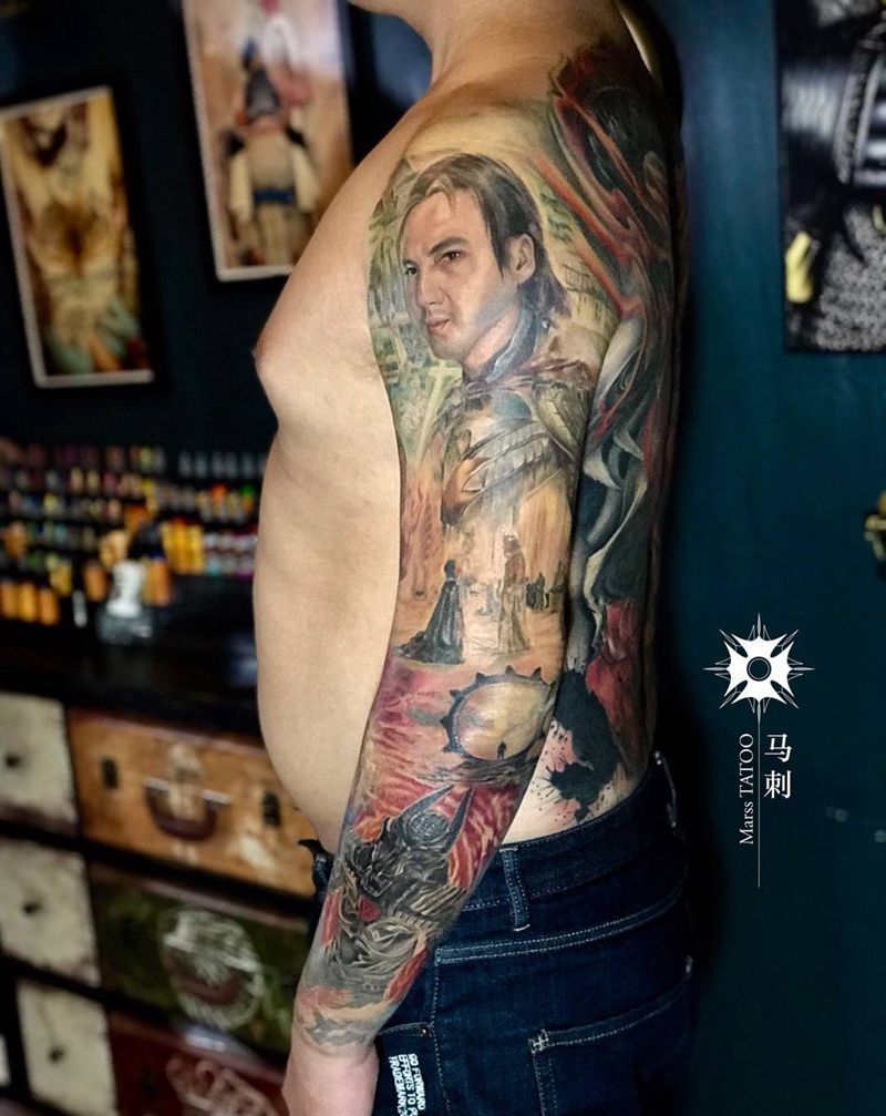 权利之眼纹身图片