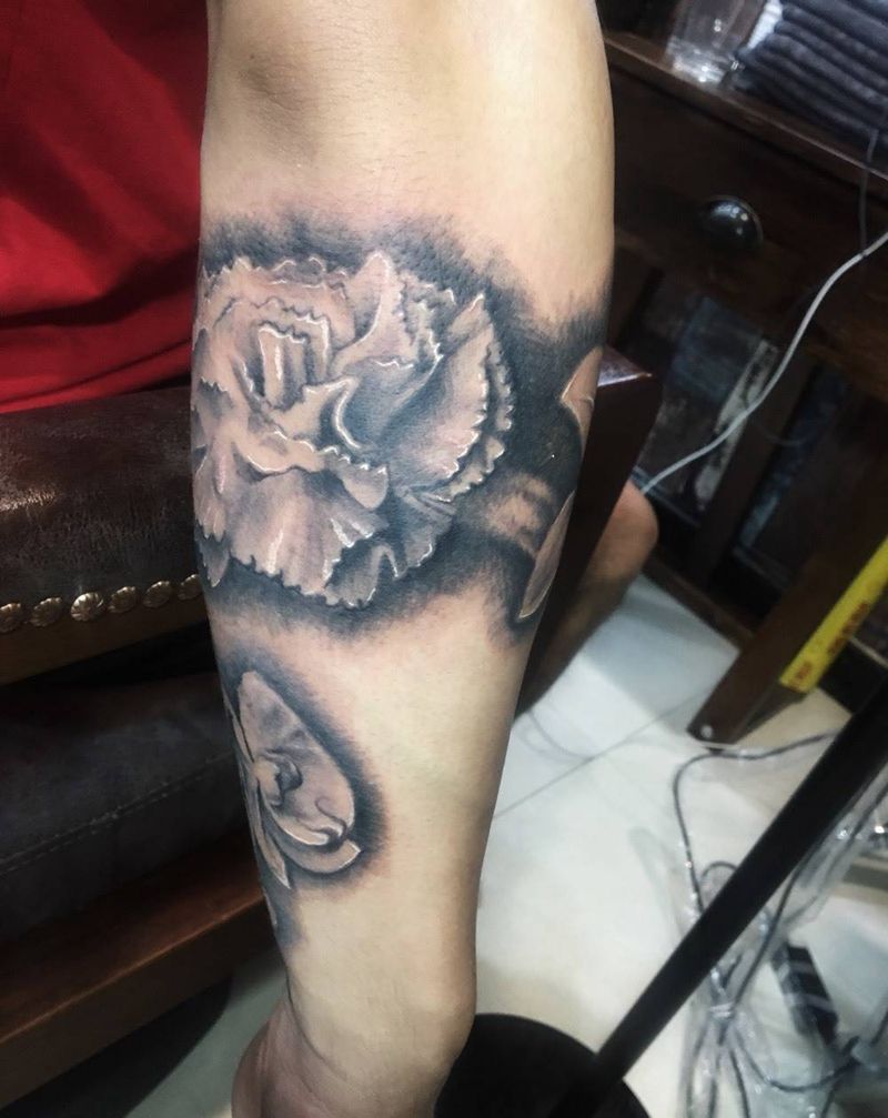 “花”臂纹身图片